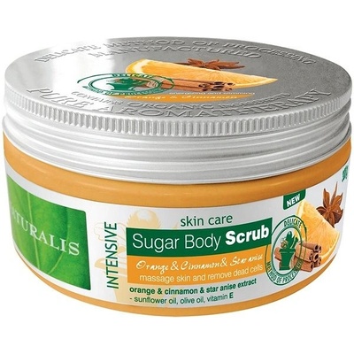 NATURALIS Tělový scrub Orange & Cinnamon & Star Anise 300 g