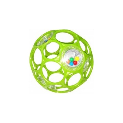 OBALL Hračka/Chrastítko RATTLE 10 cm zelené 0+