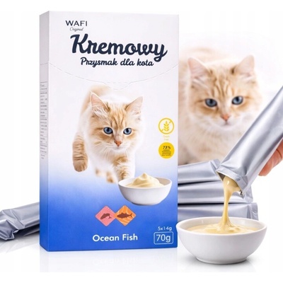 Wafi krémová pochúťka pre mačky ocean fish 70 g