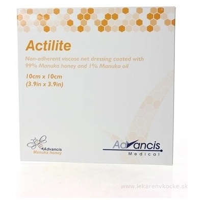 Advancis ACTILITE krytí na rány antimikrobiální, neadherentní viskóza, napuštěné manukou 10 ks