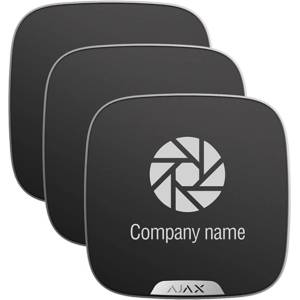 Ajax Systems 39278.63. BL Brandplate - 10-pack табели за StreetSiren DoubleDeck - черен (39278.63.BL)