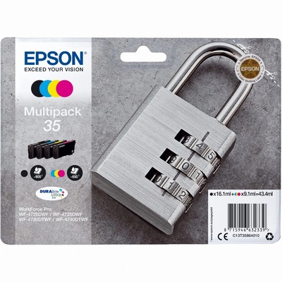 Epson T3586 35 CMYK DURABrite Ultra мастилено пакет (C13T35864010)
