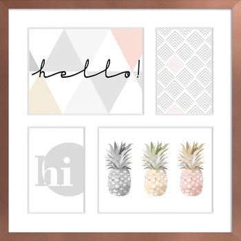 STYLER Рамка за 4 снимки Sanremo 39 x 39 см бронз (RA-14461)