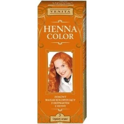 Venita Henna Color přírodní barva na vlasy 3 pomerančová 75 ml