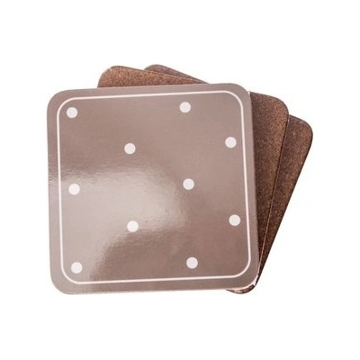 Dakls podložka pod šálek Puntíky šedá 10x10cm 6 ks