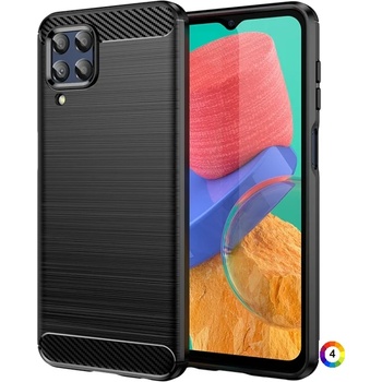 Samsung Galaxy M33 5G Удароустойчив Carbon Fiber Калъф и Протектор