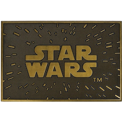 CurePink Gumová Star Wars Hvězdné války Logo (60 x 40 cm) hnědá [GP85535]