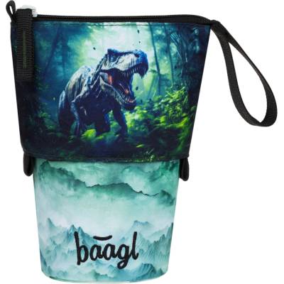 Baagl Школен пенал Pastelkovník Динозавър GRS BAAGL | Zelen | Момчешки | UNI