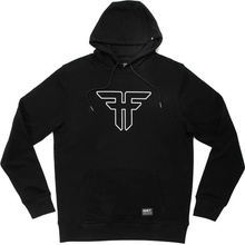 FALLEN mikina Trademark Hoodie Black White BLACK WHITE