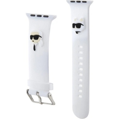 CG MOBILE Karl lagerfeld karl and choupette head nft Каишка с метална катарама, нестандартен размер, БЯЛА klawmslkcnh (klawmslkcnh)