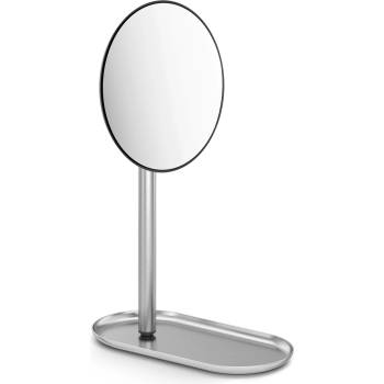 Zack Козметично огледалце Olomo с поставка стоманено (40524)