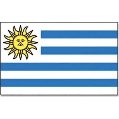 Vlajka Uruguay 30 x 45 cm na tyčce