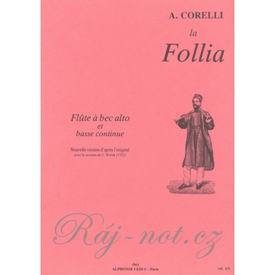 CORELLI LA FOLLIA / priečna flauta + basso continuo