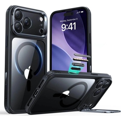 ESR Magsafe Калъф за iPhone 17 Pro Max, ESR Classic Hybrid Kickstand Magnetic Case, Черен (4894240283301)