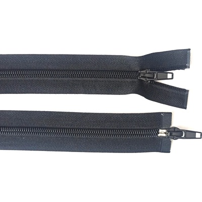 Prima-obchod Spirálový zip šíře No 5 délka 70 cm bundový 2 jezdci, barva Černá