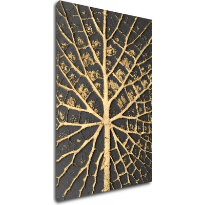 Impresi Obraz Zlatá štruktúra listu - 40 x 60 cm
