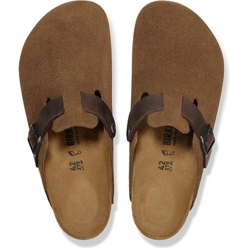 Birkenstock Велурени чехли Birkenstock Boston (1030667.DarkTea)