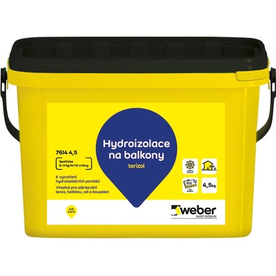 Weber Hmota hydroizolační Terizol 4,5 kg