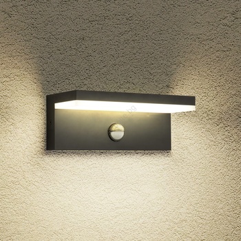 Brilagi Brilagi-LED Външно стенно осветително тяло с сензор TESSI LED/10W/230V черно IP54 (BG2473)