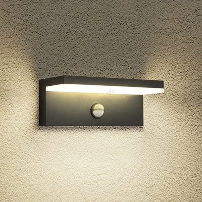 Brilagi Brilagi-LED Външно стенно осветително тяло с сензор TESSI LED/10W/230V черно IP54 (BG2473)