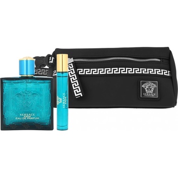 Versace Eros EDP 100 ml + EDP 10 ml + kozmetická taška darčeková sada