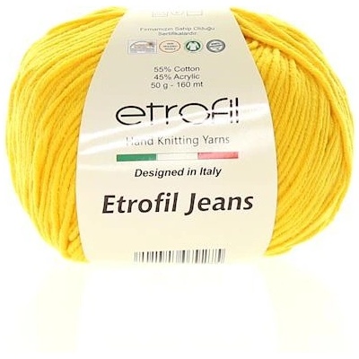 Etrofil Jeans sytě žlutá 029