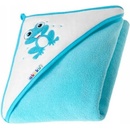 Akuku osuška 100x100 tyrkysová s žabkou