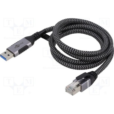 Goobay 70499 USB 3.0, RJ45 vidlice, USB A vidlice, 3m