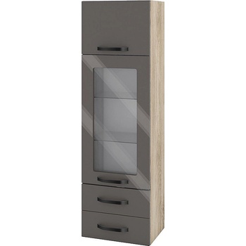 ИРИМ Горен кухненски шкаф Сити АРФ-Антрацит гланц-05-201 40 см