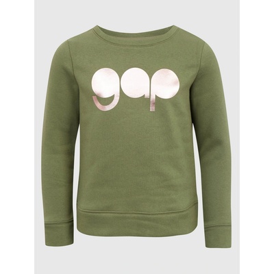 GAP detská mikina s retro logom Zelená