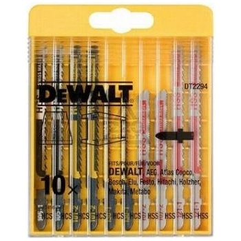 DeWALT DT2294 10-dílná sada MIX pro přímočaré pily