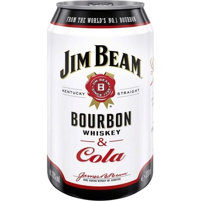 Jim Beam Bourbon & whisky and Cola 4,5% 0,33 l (holá láhev) – Zboží Dáma