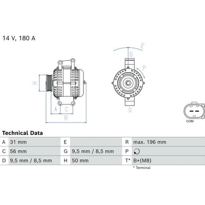 generátor BOSCH 0 986 085 220