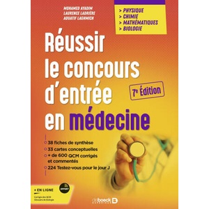 Réussir le concours d'entrée en médecine | Ayadim, Glass, Ladrière, Laghmich (2025)