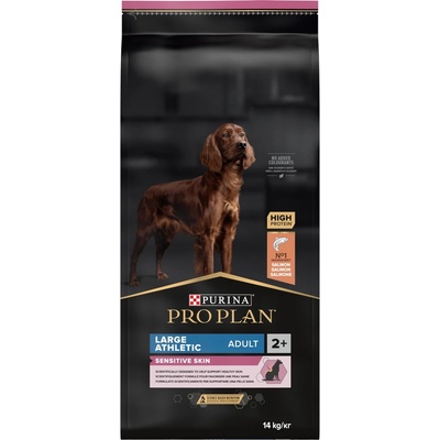 Purina Pro Plan Large Athletic Adult Sensitive Skin- със сьомга 14 кг