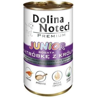 Dolina Noteci Noteć Valley PREMIUM Junior с високо съдържание на заешки черен дроб 400 г