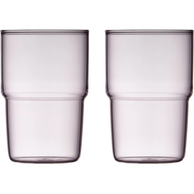 Lyngby Glas Torino sklenice Růžové 2 x 400 ml