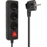 Libox power strip 3 sockets 3 m black (LB0081B-3)