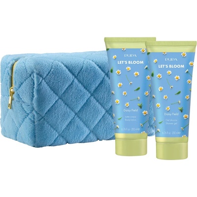 Pupa Milano Pupa Let's Bloom Комплект Daisy Field - Душ гел и Лосион, 2 x 200 ml + Несесер