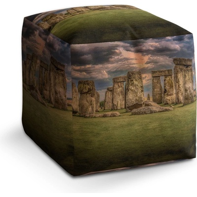 Sablio Taburet Cube Stonehenge: 40x40x40 cm