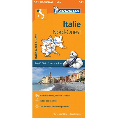 Michelin vydavatelství mapa Italia Nord-Ovest 1:400 t. (Itálie severozápad)