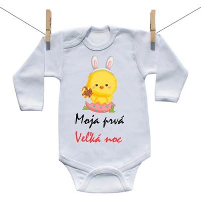 Boodyy Body s dlhým rukávom Moja prvá Veľká noc Dievča