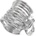 HARAHU Щипка за коса ka-30633 - Сребърна kp30633