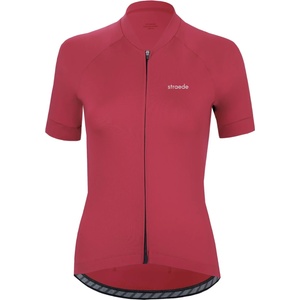straede Дамска фланелка с къс ръкав за колоездене Straede Women's Kaern Jersey Women Cycling jersey - Ruby - размер XL (156-2624-0315)
