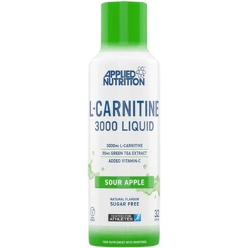 Image 1 of Applied Nutrition L-Carnitine Liquid 3000 With Green Tea [480 мл] Ябълка