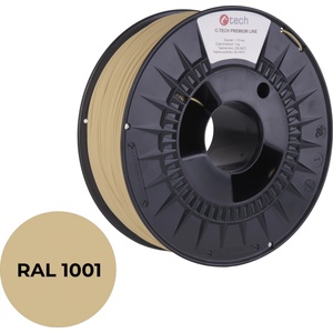 C-Tech 3DF-P-PLA1.75-1001 3D филамент, PREMIUM LINE, PLA, RAL1001, 1, 75mm, 1000g, Бежов (Beige) (3DF-P-PLA1.75-1001)