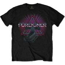 Foreigner tričko Neon Guitar čierne