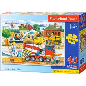 Castorland Пъзел Castorland от 40 XXL части - Строителна площадка (B-040018) - ozone