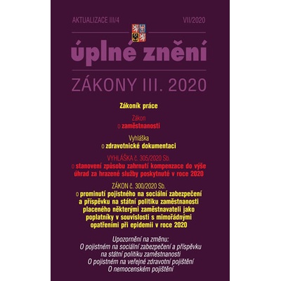 Aktualizace III/4 2020 Zákoník práce, Zákon o zaměstnanosti - Transpozice směrnice Evropského parlamentu a Rady EU
