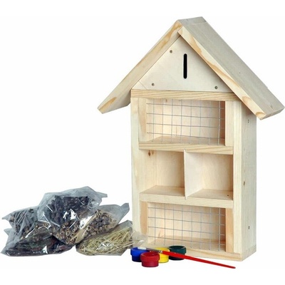 Drevobox Hmyzí hotel k dozdobeniu 34 x 12 x 45 cm drevený